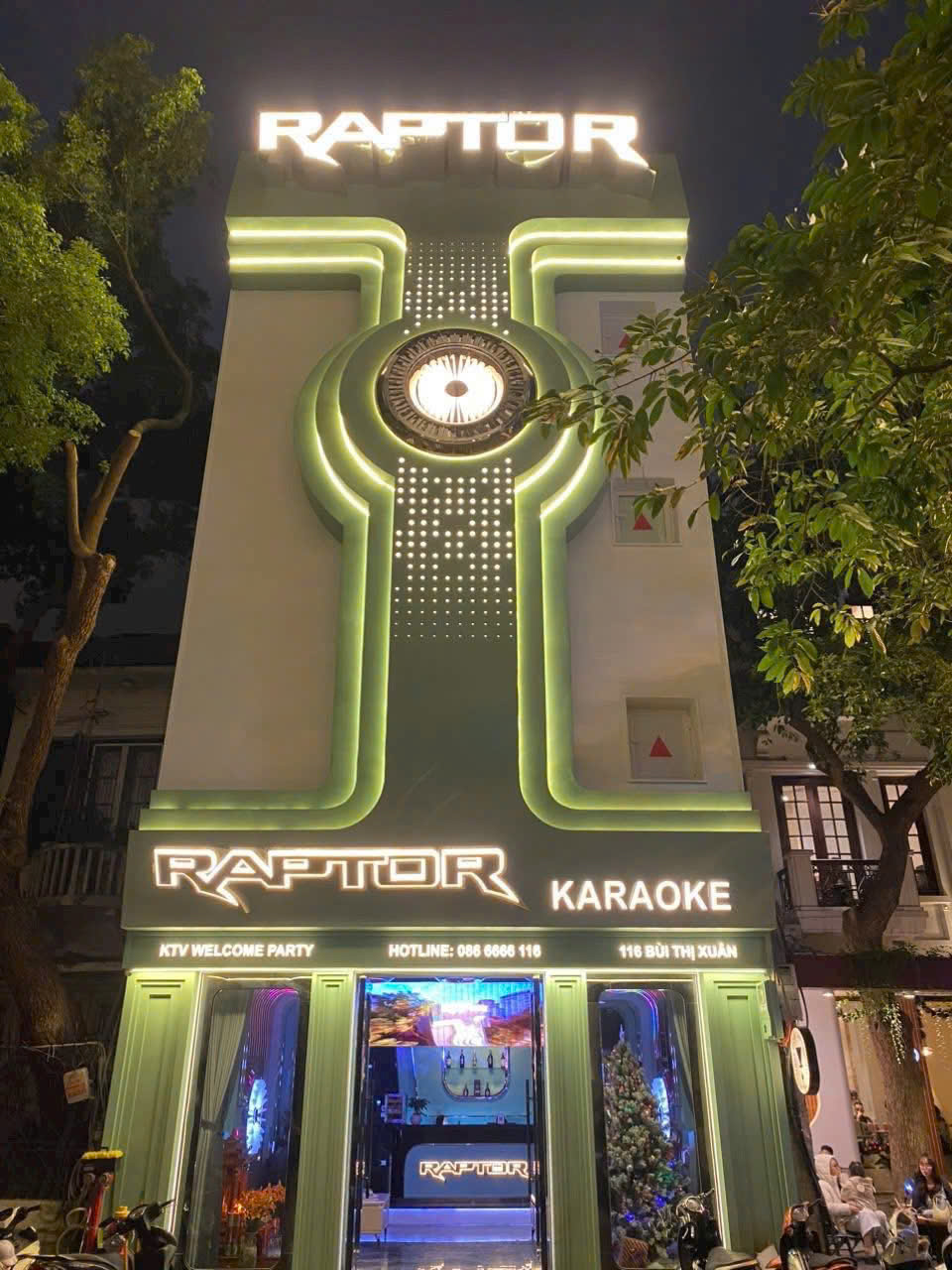 Mặt tiền Karaoke Raptor tại 116 Bùi Thị Xuân